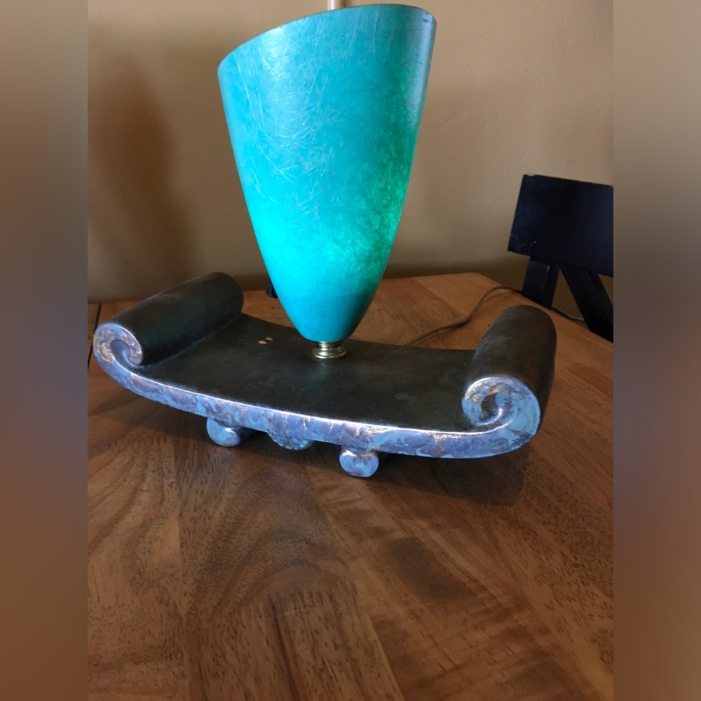 Vintage green lamp